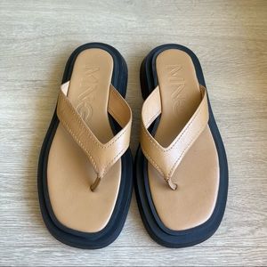 Mango Leather Sandals